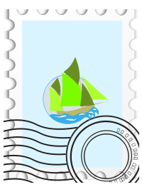Postage Stampe template